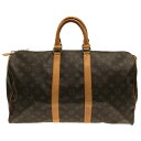 【中古】LOUIS VUITTON(ルイヴィトン) キーポル45 ボストンバッグ モノグラム・キャンバス