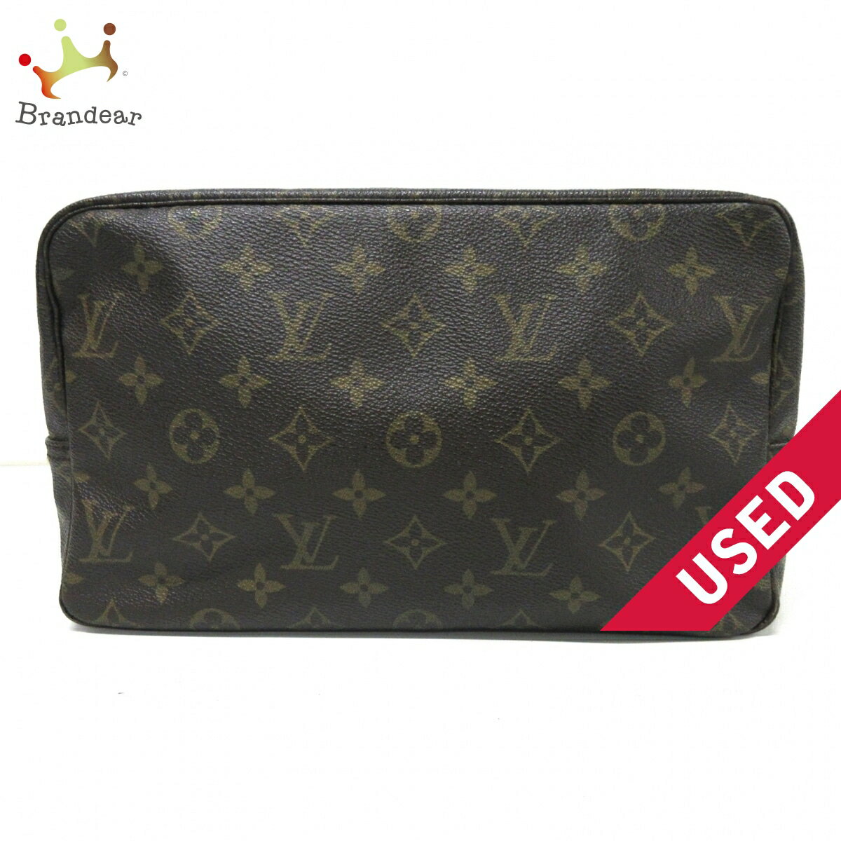 【中古】LOUIS VUITTON(ルイヴィトン) トゥルース・トワレット28 ポーチ モノグラム・キャンバス