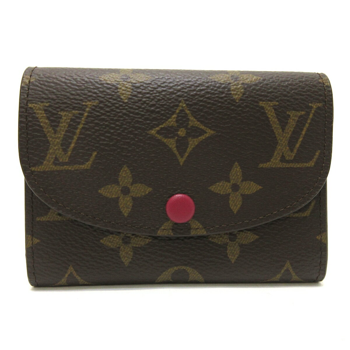 【新着】【中古】LOUIS VUITTON(ルイヴィトン) ポルトモネロザリ コインケース フューシャ モノグラム・キャンバス