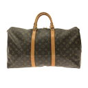 【中古】LOUIS VUITTON(ルイヴィトン) キーポル50 ボストンバッグ モノグラム・キャンバス