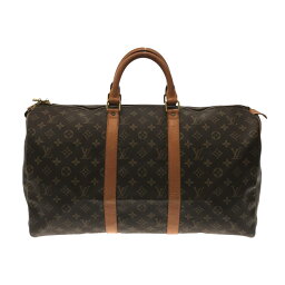 【中古】LOUIS VUITTON(ルイヴィトン) キーポル50 ボストンバッグ モノグラム・キャンバス