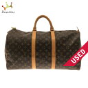 【新着】【中古】LOUIS VUITTON(ルイヴィトン) キーポル50 ボストンバッグ モノグラム・キャンバス