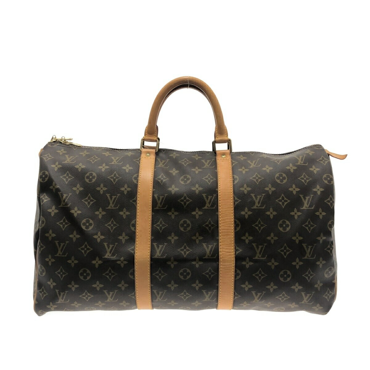 【中古】LOUIS VUITTON(ルイヴィトン) キーポル50 ボストンバッグ モノグラム・キャンバス