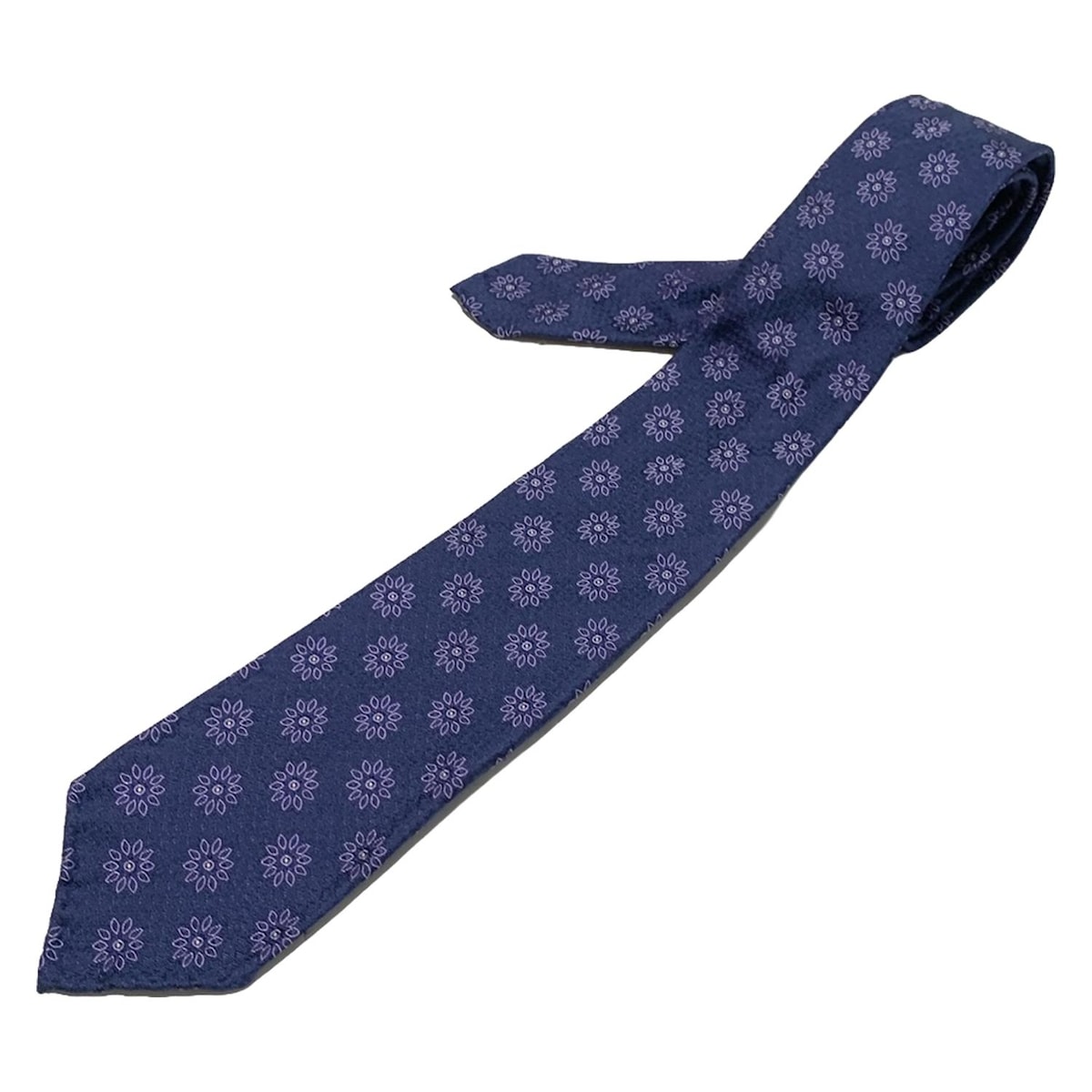 【中古】TIE YOUR TIE(タイユアタイ) ネクタイ ネイビー×パープル