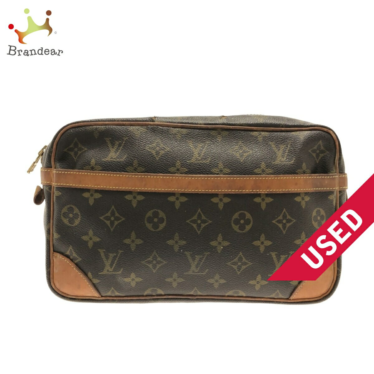 【中古】LOUIS VUITTON(ルイヴィトン) コンピエーニュ28 セカンドバッグ モノグラム・キャンバス