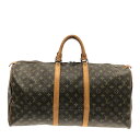 【中古】LOUIS VUITTON(ルイヴィトン) キーポル55 ボストンバッグ モノグラム・キャンバス