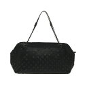 【中古】BOTTEGA VENETA(ボッテガヴェネタ) ハンドバッグ チェーンハンドル 黒×シルバー レザー×金属素材