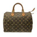 【新着】【中古】LOUIS VUITTON(ルイヴィトン) スピーディ30 ハンドバッグ モノグラム・キャンバス