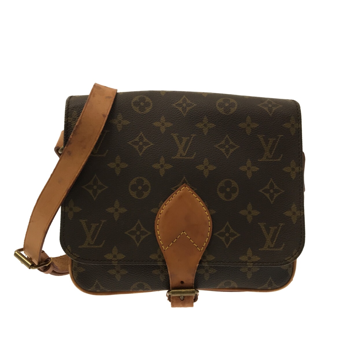 【中古】LOUIS VUITTON(ルイヴィトン) カルトシエールMM ショルダーバッグ モノグラム・キャンバス