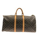 【新着】【中古】LOUIS VUITTON(ルイヴィトン) キーポル55 ボストンバッグ モノグラム・キャンバス