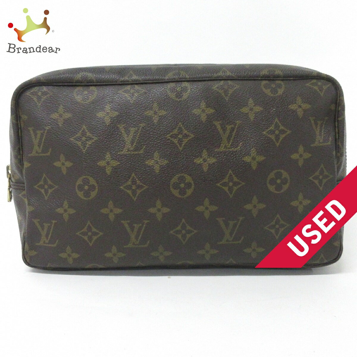 【中古】LOUIS VUITTON(ルイヴィトン) トゥルース・トワレット28 ポーチ モノグラム・キャンバス