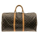 【中古】LOUIS VUITTON(ルイヴィトン) キーポル55 ボストンバッグ モノグラム・キャンバス