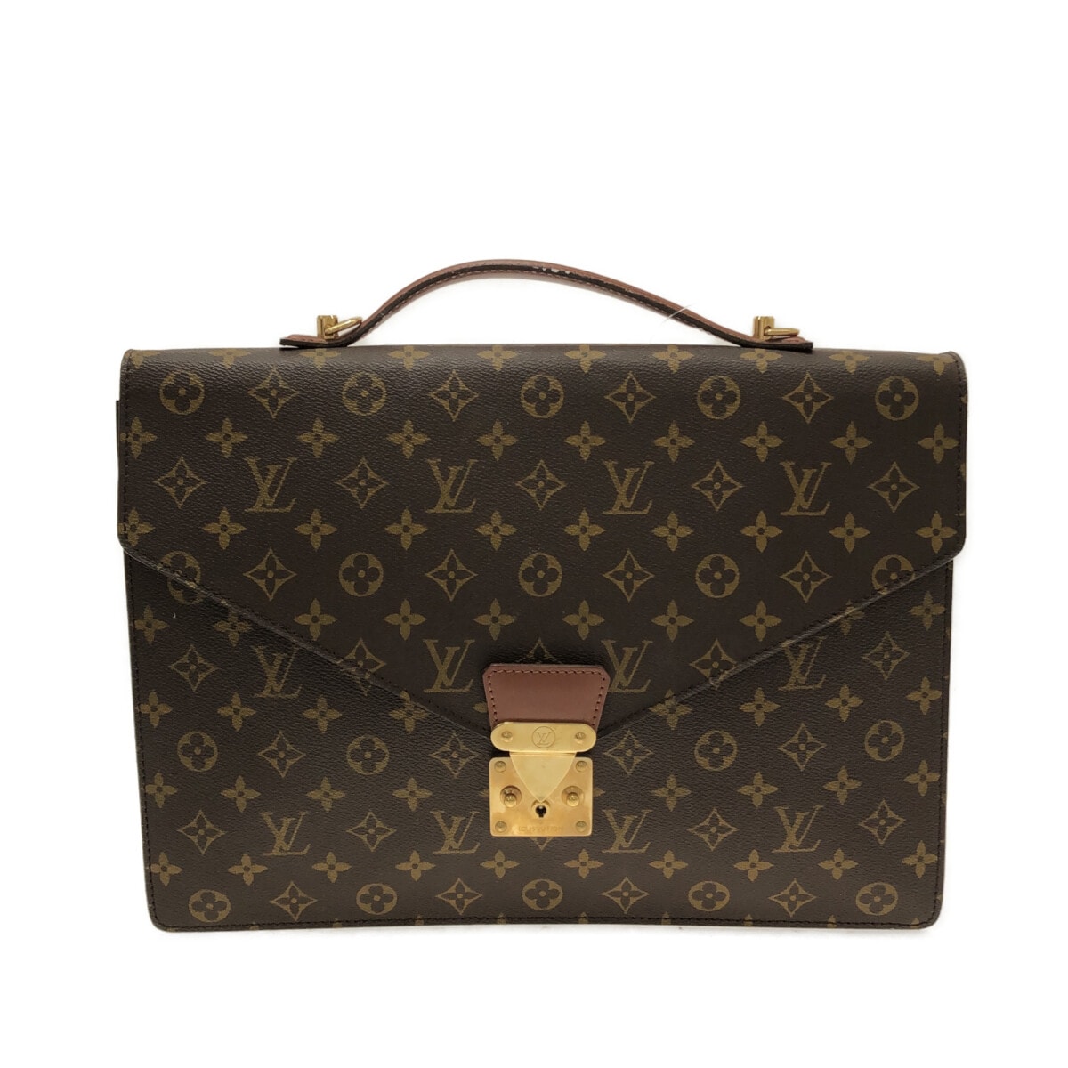 【中古】LOUIS VUITTON(ルイヴィトン) ポルト ドキュマン・バンドリエール ビジネスバッグ モノグラム..