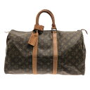 【中古】LOUIS VUITTON(ルイヴィトン) キーポル45 ボストンバッグ モノグラム・キャンバス