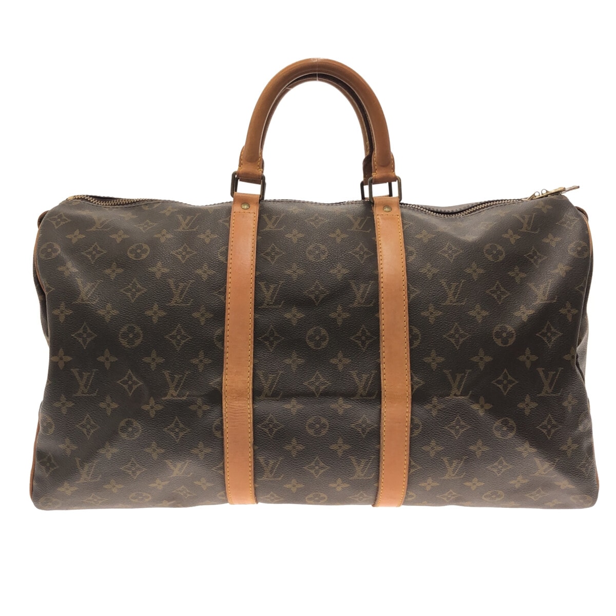 【中古】LOUIS VUITTON(ルイヴィトン) キーポル50 ボストンバッグ モノグラム・キャンバス