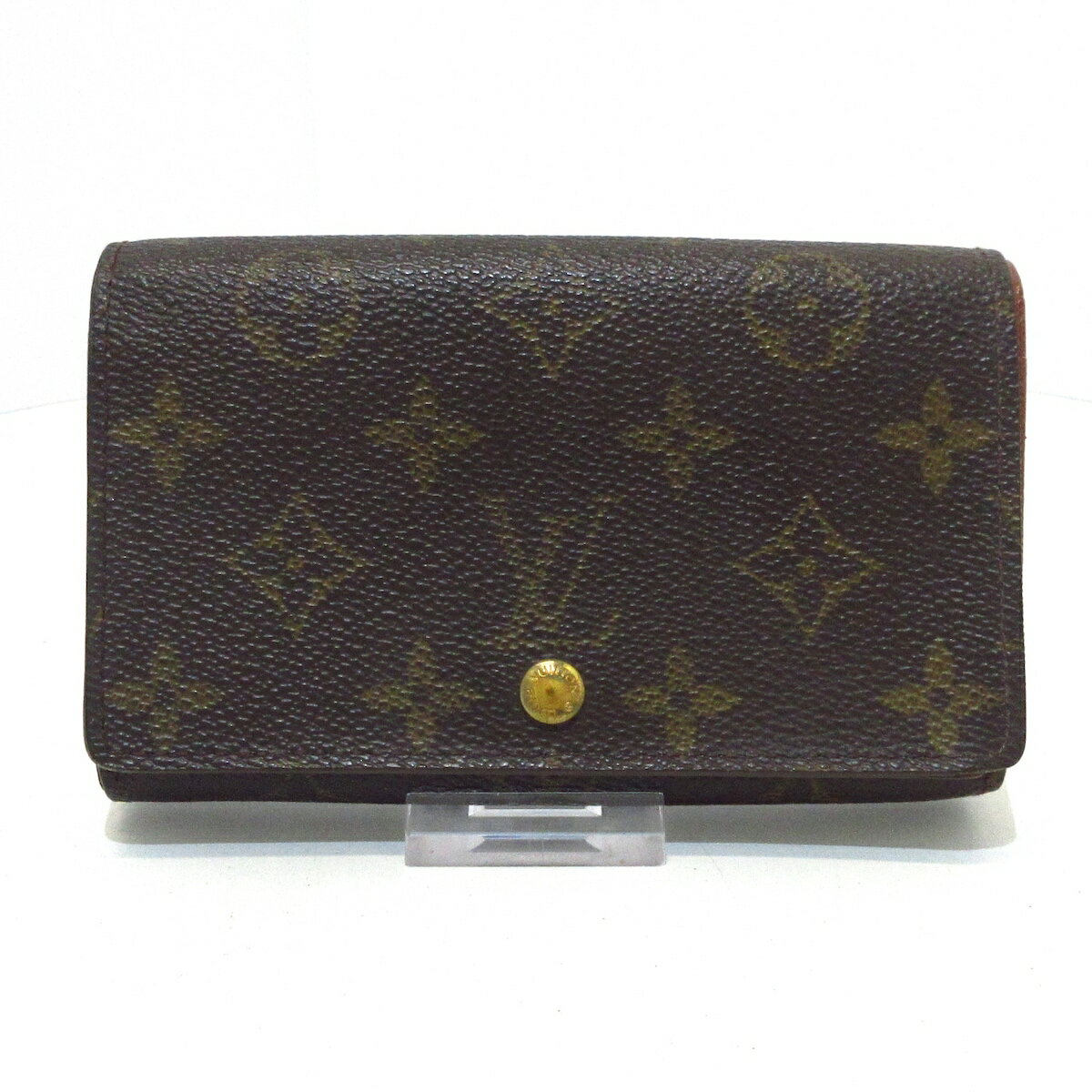 【中古】LOUIS VUITTON(ルイヴィトン) ポルト モネ ビエ トレゾール 2つ折り財布 ■外側素材⇒モノグラム キャンバス■内側素材⇒クロスグレインレザー