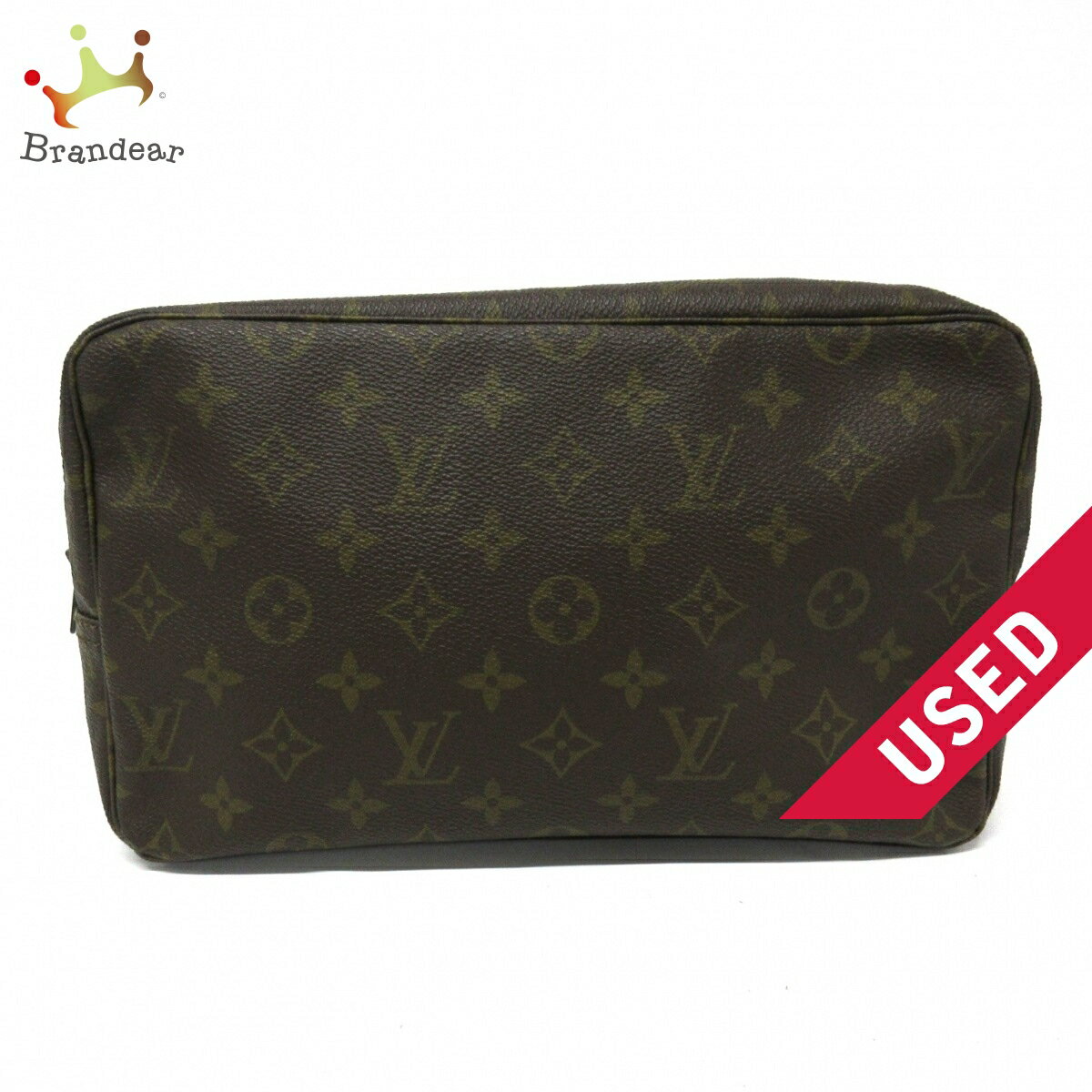 【中古】LOUIS VUITTON(ルイヴィトン) トゥルース・トワレット28 ポーチ モノグラム・キャンバス