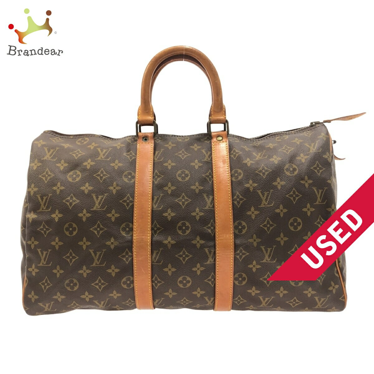 【中古】LOUIS VUITTON(ルイヴィトン) キーポル45 ボストンバッグ モノグラム・キャンバス