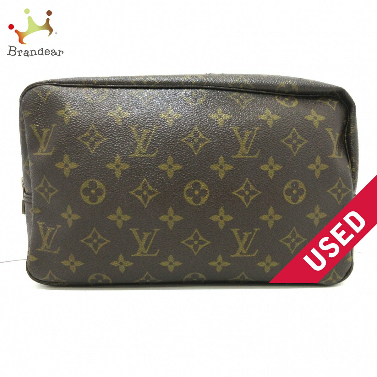 【中古】LOUIS VUITTON(ルイヴィトン) トゥルース・トワレット28 ポーチ モノグラム・キャンバス