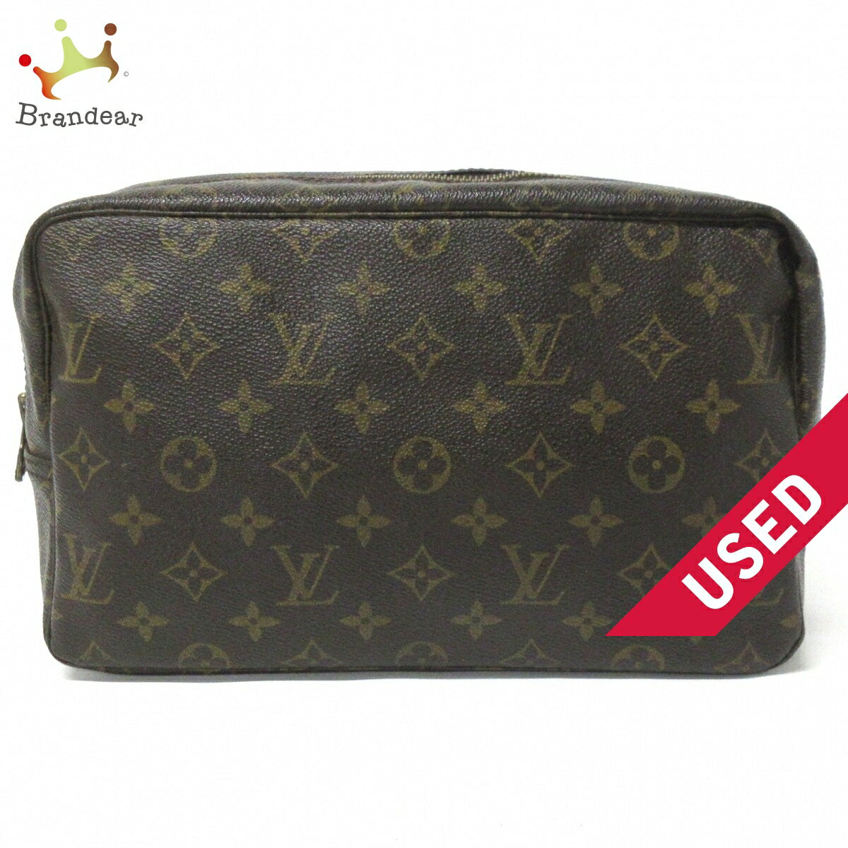 【中古】LOUIS VUITTON(ルイヴィトン) トゥルース・トワレット28 ポーチ モノグラム・キャンバス