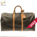 【新着】【中古】LOUIS VUITTON(ルイヴィトン) キーポル55 ボストンバッグ モノグラム・キャンバス