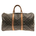 【新着】【中古】LOUIS VUITTON(ルイヴィトン) キーポル50 ボストンバッグ モノグラム・キャンバス