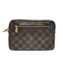 【新着】【中古】LOUIS VUITTON(ルイヴィトン) ポシェット ビエ・マカオ セカンドバッグ エベヌ ダミエ・キャンバス