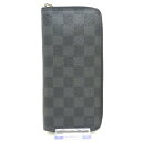 【中古】LOUIS VUITTON(ルイヴィトン) ジッピーウォレットヴェルティカル 長財布 ダミエ・グラフィット キャンバス