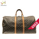 【新着】【中古】LOUIS VUITTON(ルイヴィトン) キーポル55 ボストンバッグ モノグラム・キャンバス