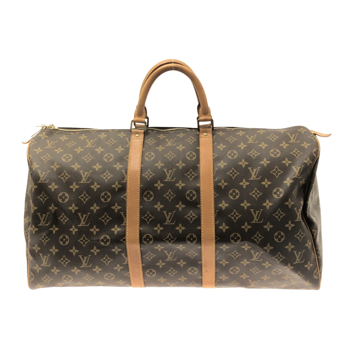 【中古】LOUIS VUITTON(ルイヴィトン) キーポル55 ボストンバッグ モノグラム・キャンバス