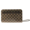 【新着】【中古】LOUIS VUITTON(ルイヴィトン) サンルイ セカンドバッグ エベヌ ダミエ・キャンバス