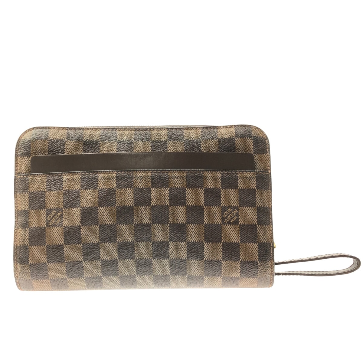 【中古】LOUIS VUITTON(ルイヴィトン) サンルイ セカンドバッグ エベヌ ダミエ・キャンバス