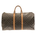 【新着】【中古】LOUIS VUITTON(ルイヴィトン) キーポル55 ボストンバッグ モノグラム・キャンバス