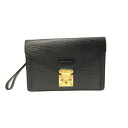 【中古】LOUIS VUITTON(ルイヴィトン) ポシェット・セリエ ドラゴンヌ セカンドバッグ ノワール レザー