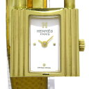 【中古】HERMES(エルメス) ケリーウォッチ 腕時計 ゴールド金具/〇Y 白