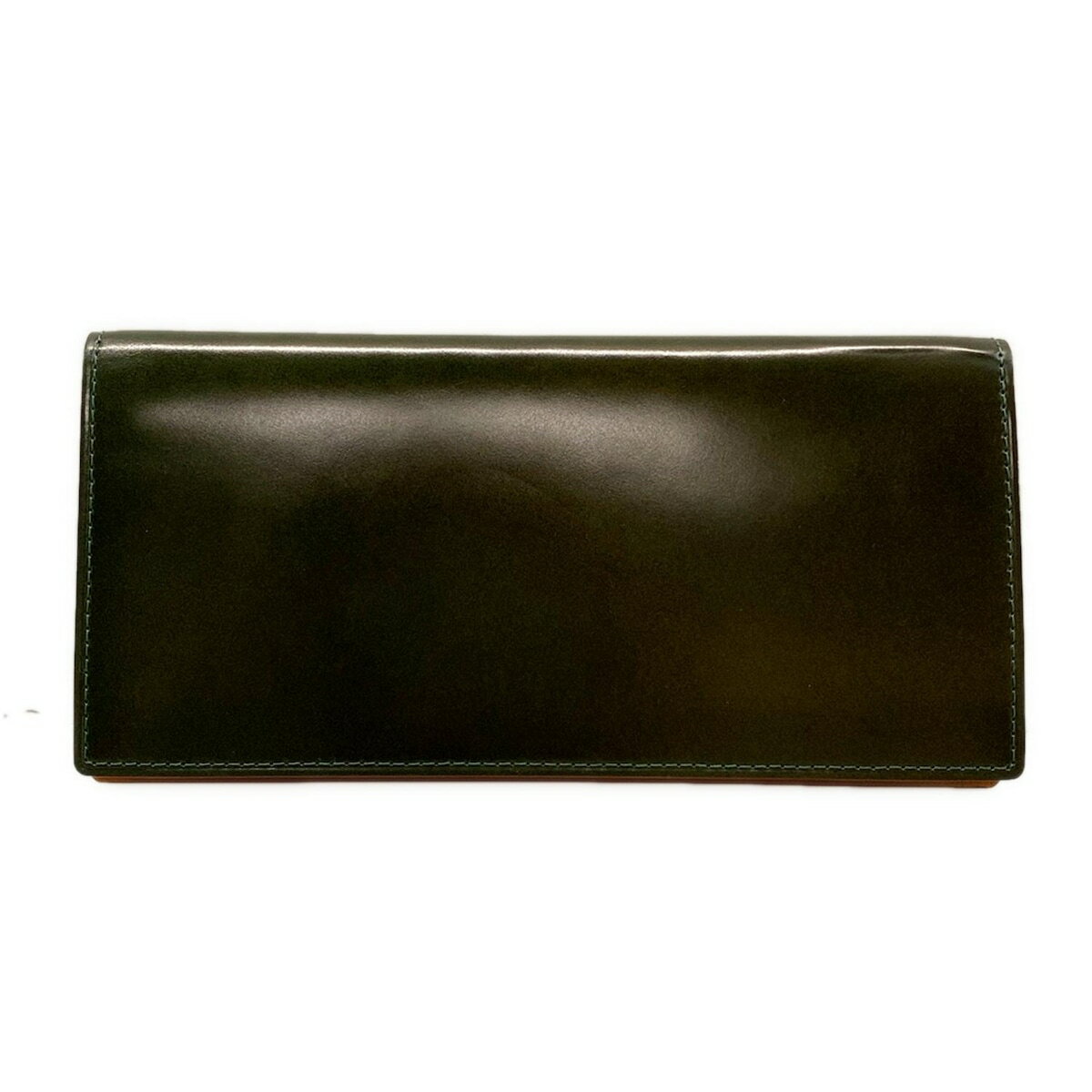 【中古】土屋鞄製造所(ツチヤカバンセイゾウショ) 長財布 カーキ レザー