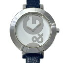 【中古】D&G(ディーアンドジー) 腕時計 社外ベルト 白