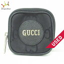 【新着】【中古】GUCCI(グッチ) オフザグリッド ポーチ 黒 ジャガード×レザー