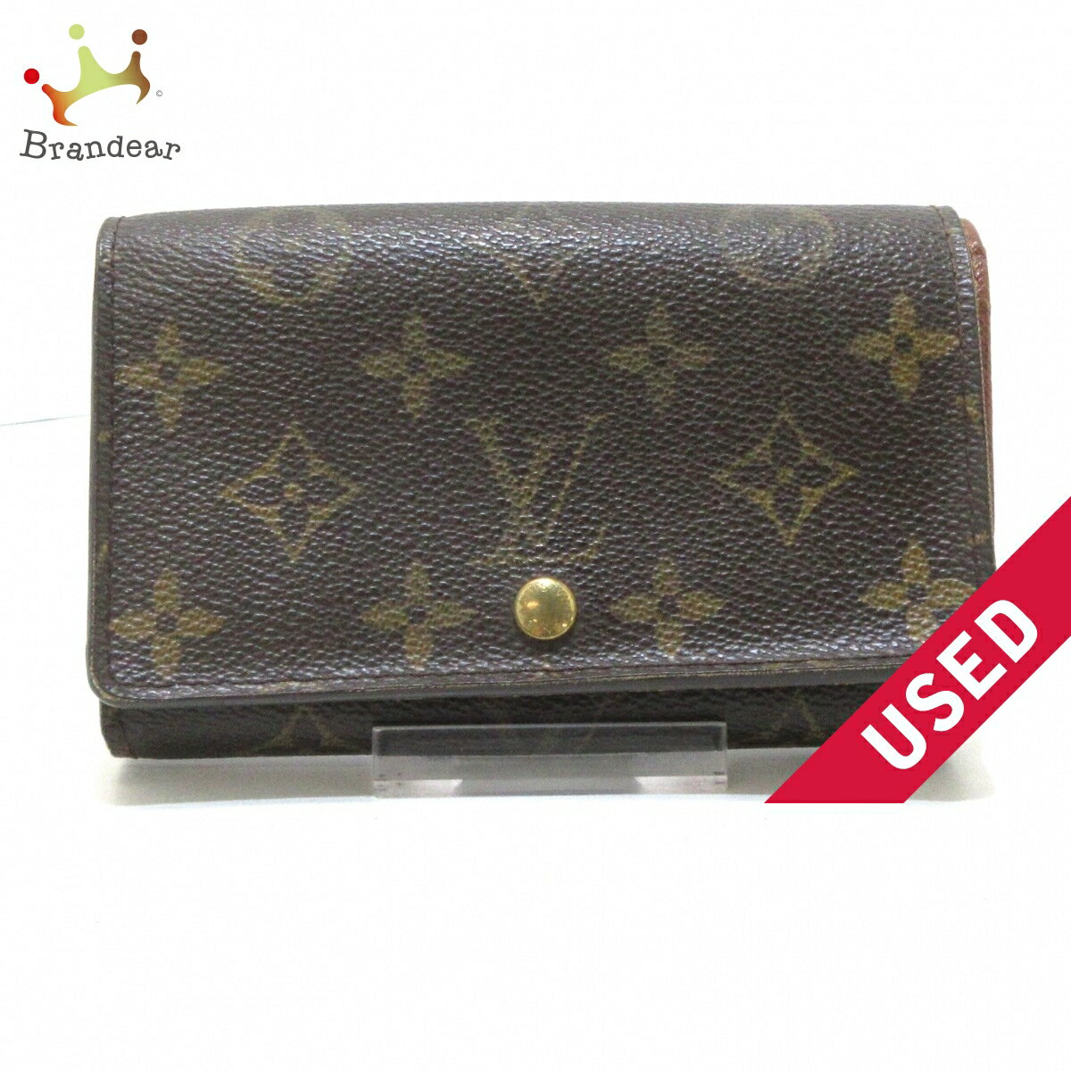 【新着】【中古】LOUIS VUITTON(ルイヴィトン) ポルト モネ ビエ トレゾール 2つ折り財布 ■外側素材⇒モノグラム キャンバス■内側素材⇒クロスグレインレザー