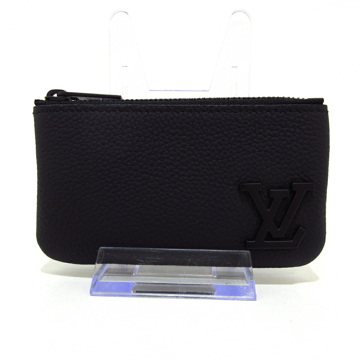 【新着】【中古】LOUIS VUITTON(ルイヴィトン) ポシェットクレ コインケース ノワール アエログラム・レザー（皮革の種類：牛革）