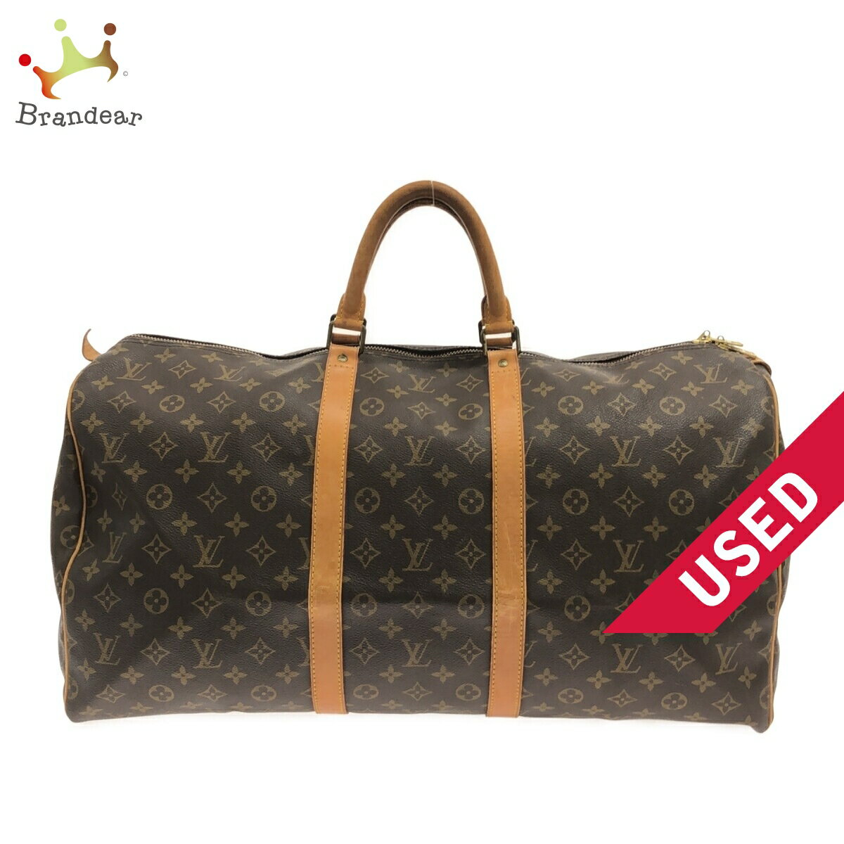 【新着】【中古】LOUIS VUITTON(ルイヴィトン) キーポル55 ボストンバッグ モノグラム・キャンバス