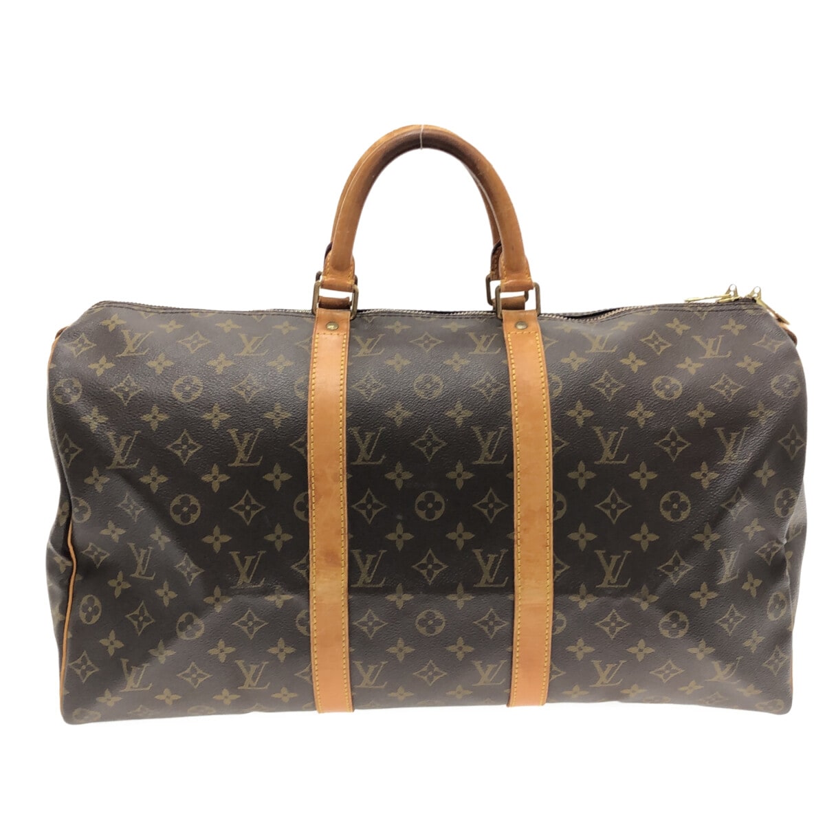 【中古】LOUIS VUITTON(ルイヴィトン) キーポル50 ボストンバッグ モノグラム・キャンバス