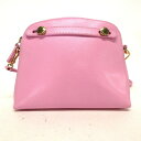 【新着】【中古】FURLA(フルラ) パイパーミニ ショルダーバッグ ピンク レザー