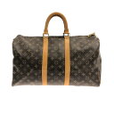 【新着】【中古】LOUIS VUITTON(ルイヴィトン) キーポル45 ボストンバッグ モノグラム・キャンバス