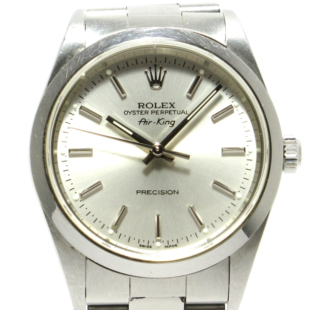 【中古】ROLEX(ロレックス) エアキング 腕時計 SS/13コマ(フルコマ) シルバー