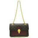 【中古】LOUIS VUITTON(ルイヴィトン) ヴィクトワール ショルダーバッグ レザン モノグ ...