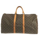 【新着】【中古】LOUIS VUITTON(ルイヴィトン) キーポル55 ボストンバッグ モノグラム・キャンバス