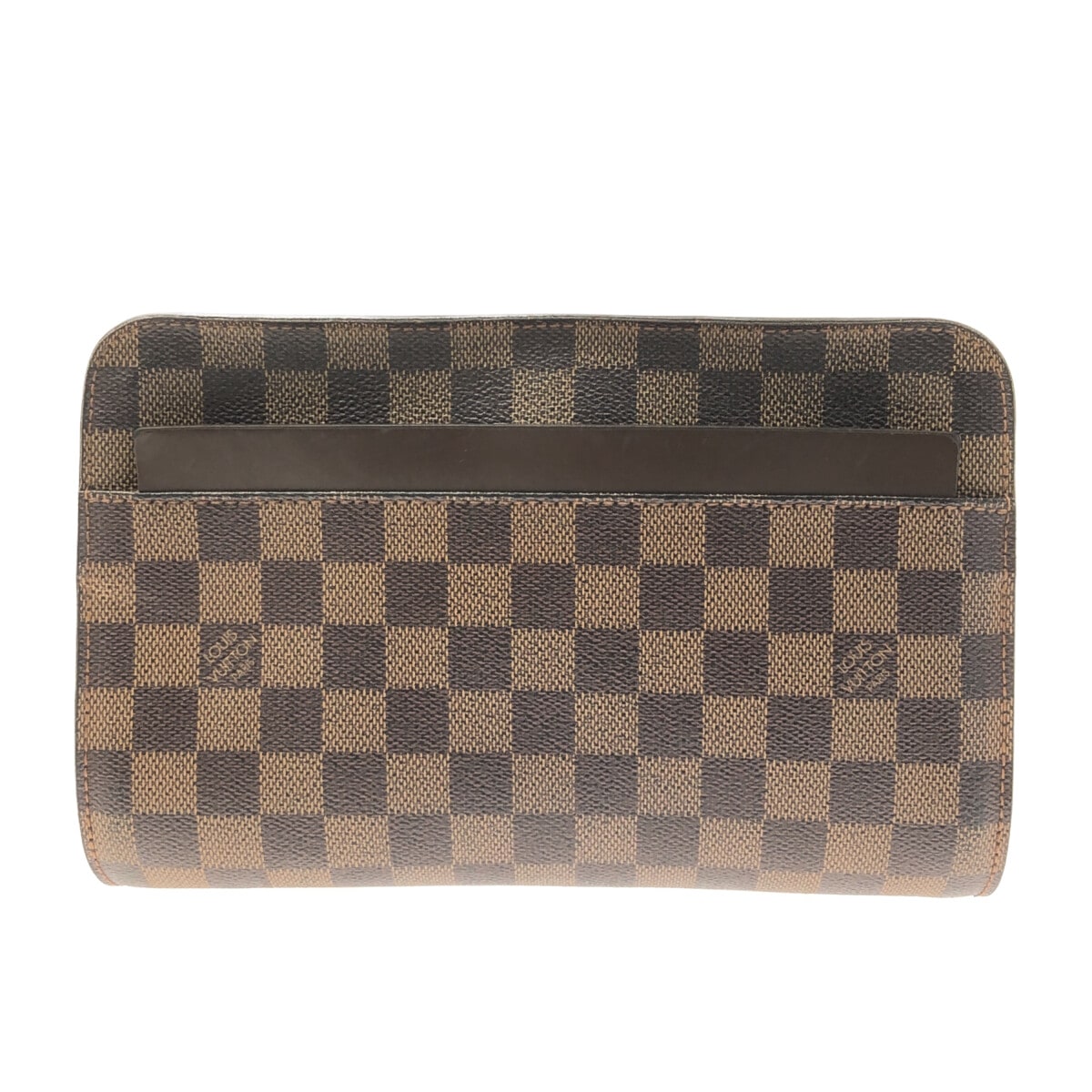 【中古】LOUIS VUITTON(ルイヴィトン) サンルイ セカンドバッグ エベヌ ダミエ・キャンバス