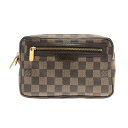 【新着】【中古】LOUIS VUITTON(ルイヴィトン) ポシェット ビエ・マカオ セカンドバッグ エベヌ ダミエ・キャンバス