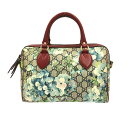 【新着】【中古】GUCCI(グッチ) GGブルームス ハンドバッグ ベージュ×ライトブルー×マルチ  ...